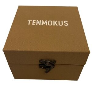 TENMOKUS Textured Jewelry Box Decorative Keepsake Display Clasp LinedTrinket Box